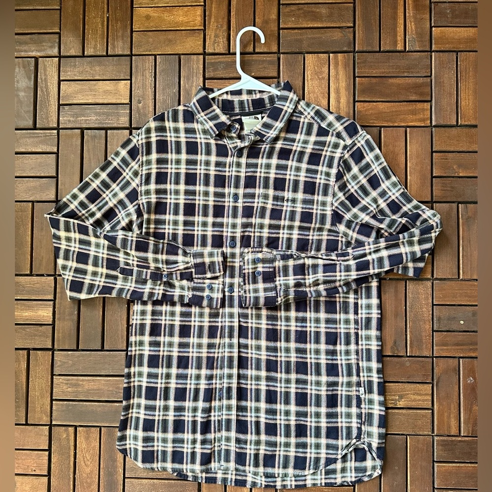 The North Face plaid shirt